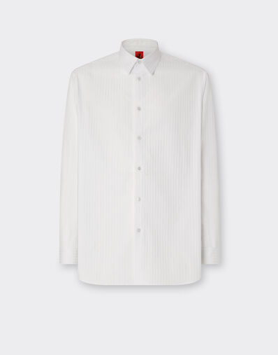 Ferrari Striped poplin shirt Giallo Modena 21874f