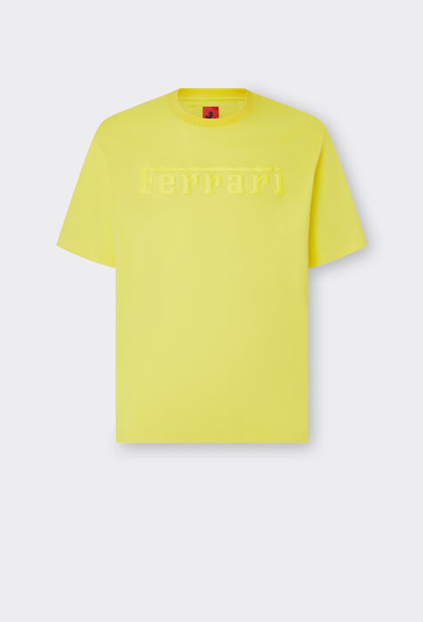 Ferrari T-shirt en coton avec logo Ferrari Ivoire 21249f