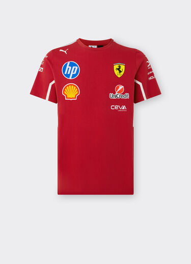 Ferrari Puma for Scuderia Ferrari HP 2025 Team T-shirt Cherry LA020f