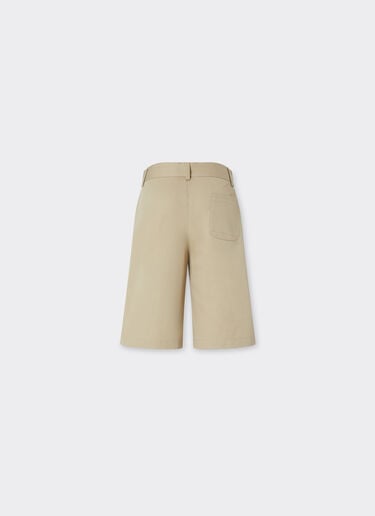 Pantalones pantalones cortos de gabardina de algodón Ferrari Pantalones pantalones cortos de gabardina de algodón Beige 22336fK