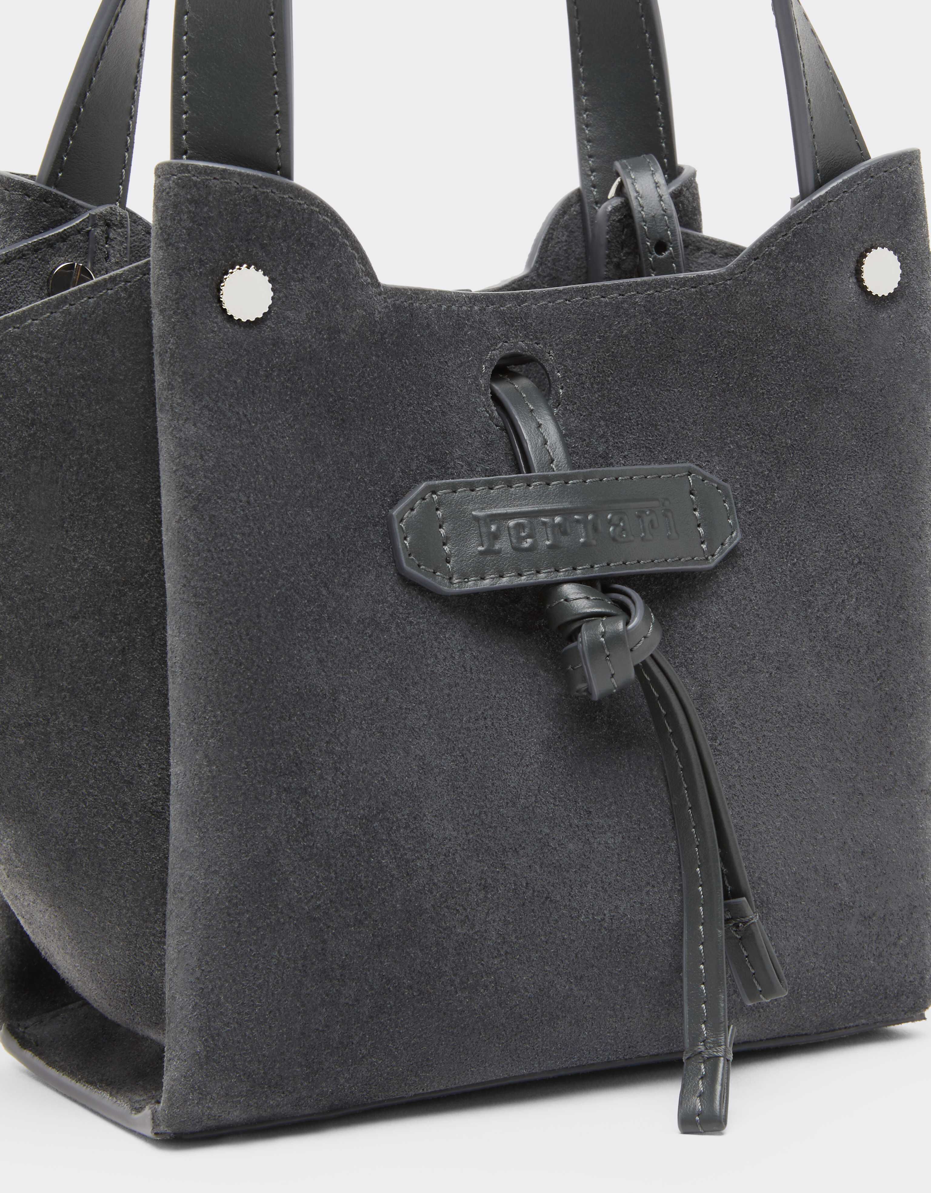 Bolso tote mini de ante Ferrari Bolso tote mini de ante Grigio Titano CBWTO0018YL00046f