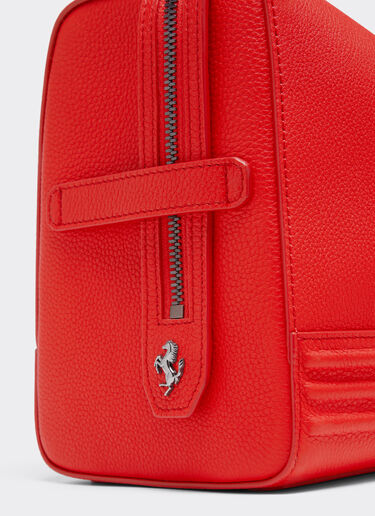 Ferrari Ferrari GT soft mini shoulder bag in tumbled leather Rosso Dino 21397f