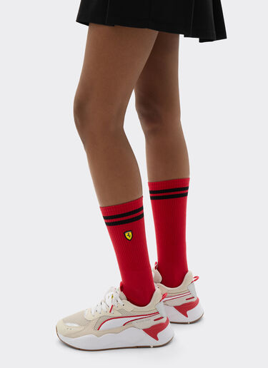  Frottee-Socken-Set mit Ferrari-Wappen Rosso SANSO0003JCO0026f