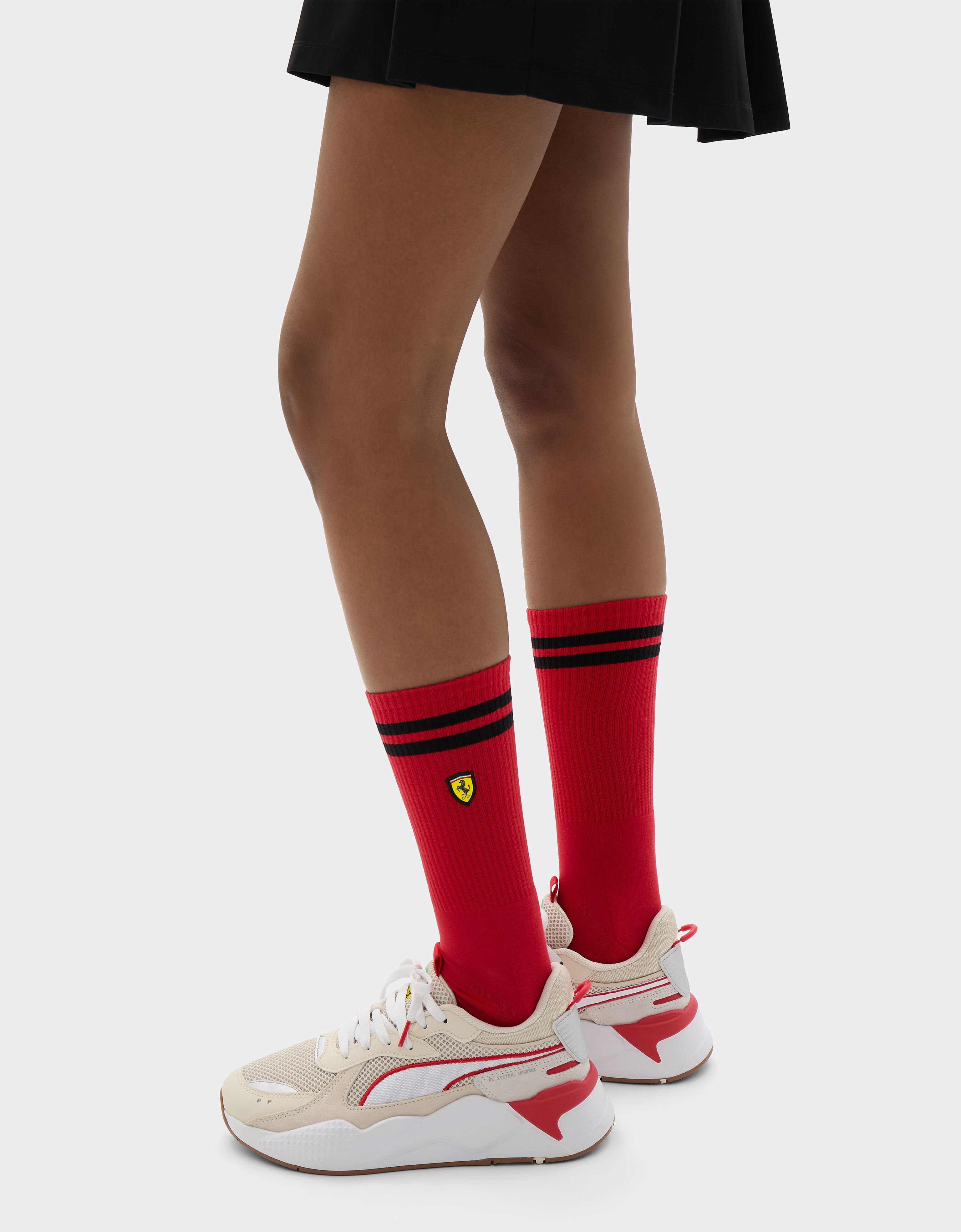  Frottee-Socken-Set mit Ferrari-Wappen Rosso SANSO0003JCO0026f