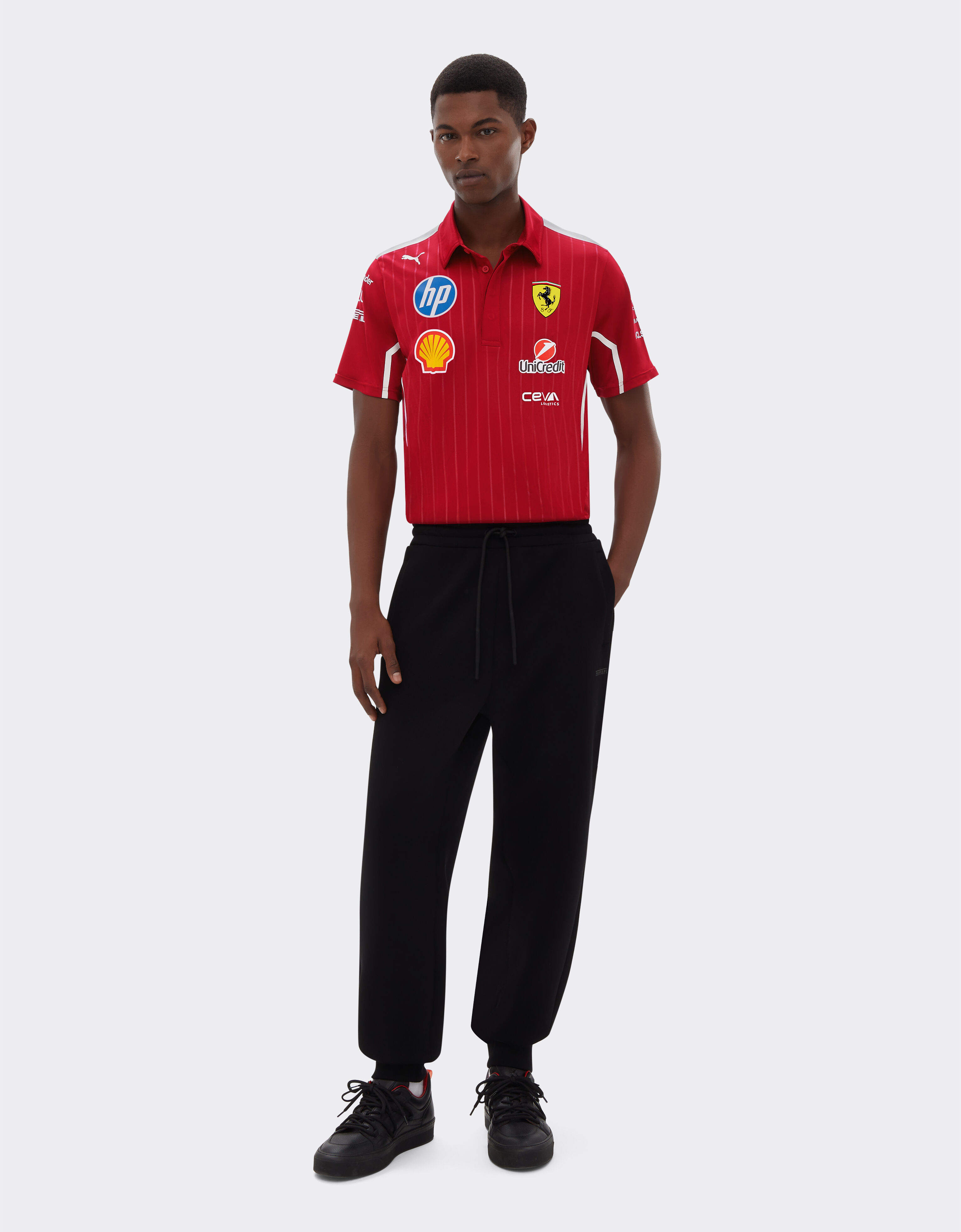 Ferrari Puma for Scuderia Ferrari HP 2025 Team Pro polo shirt Cherry LA021f