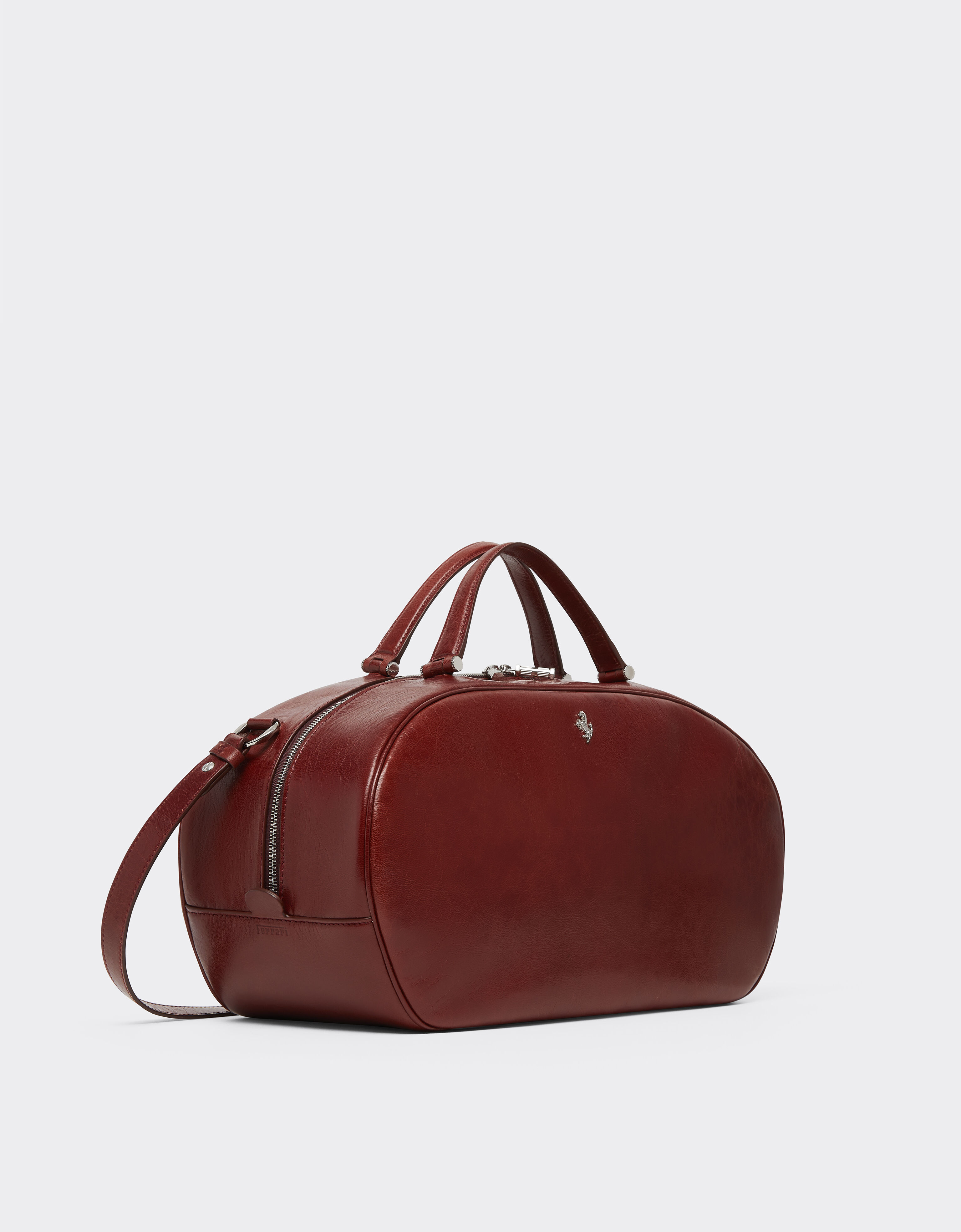 Ferrari Le sac de sport Ferrari Dino en cuir brillant Fired Brick 51326f