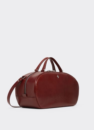 Ferrari The Ferrari Dino Bowling Bag Soft in glossy leather Fired Brick 51326f