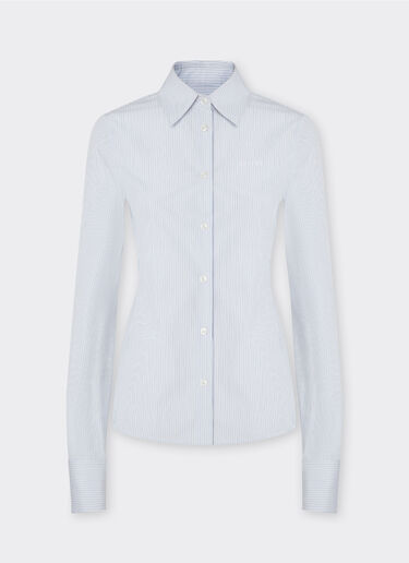 Ferrari Multistriped cotton shirt Optical White 49829f