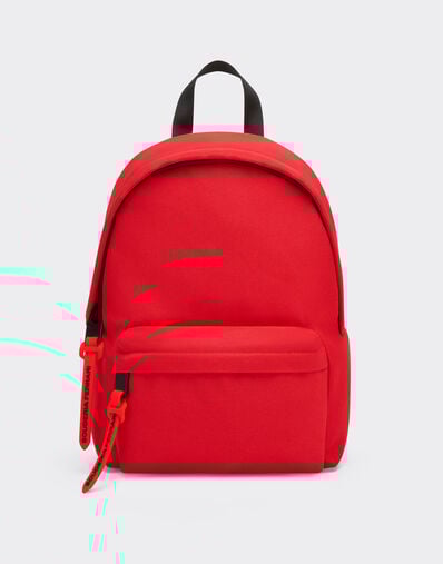 Ferrari Mini-Rucksack aus technischem Gewebe mit Ferrari-Wappen Rosso SBNBP0003HMM0017f