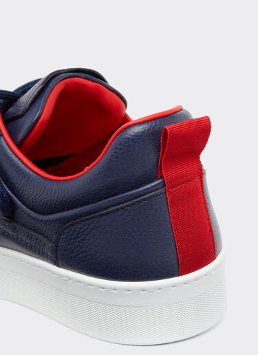 Ferrari Trainers in tumbled leather Navy 22067f