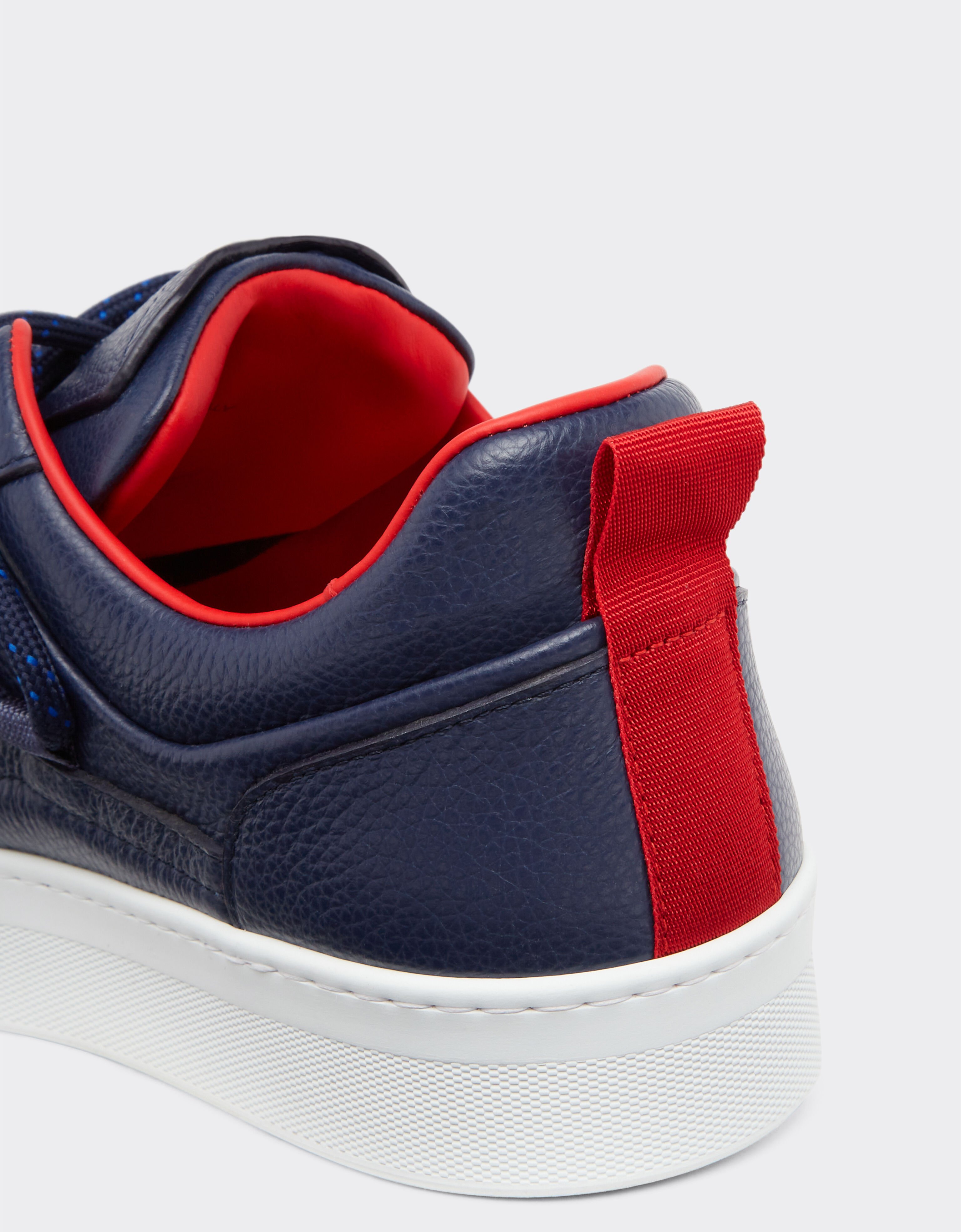 Ferrari Trainers in tumbled leather Navy 22067f