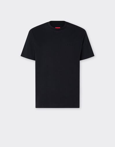 Ferrari Cotton T-shirt with Ferrari logo Black 50847f