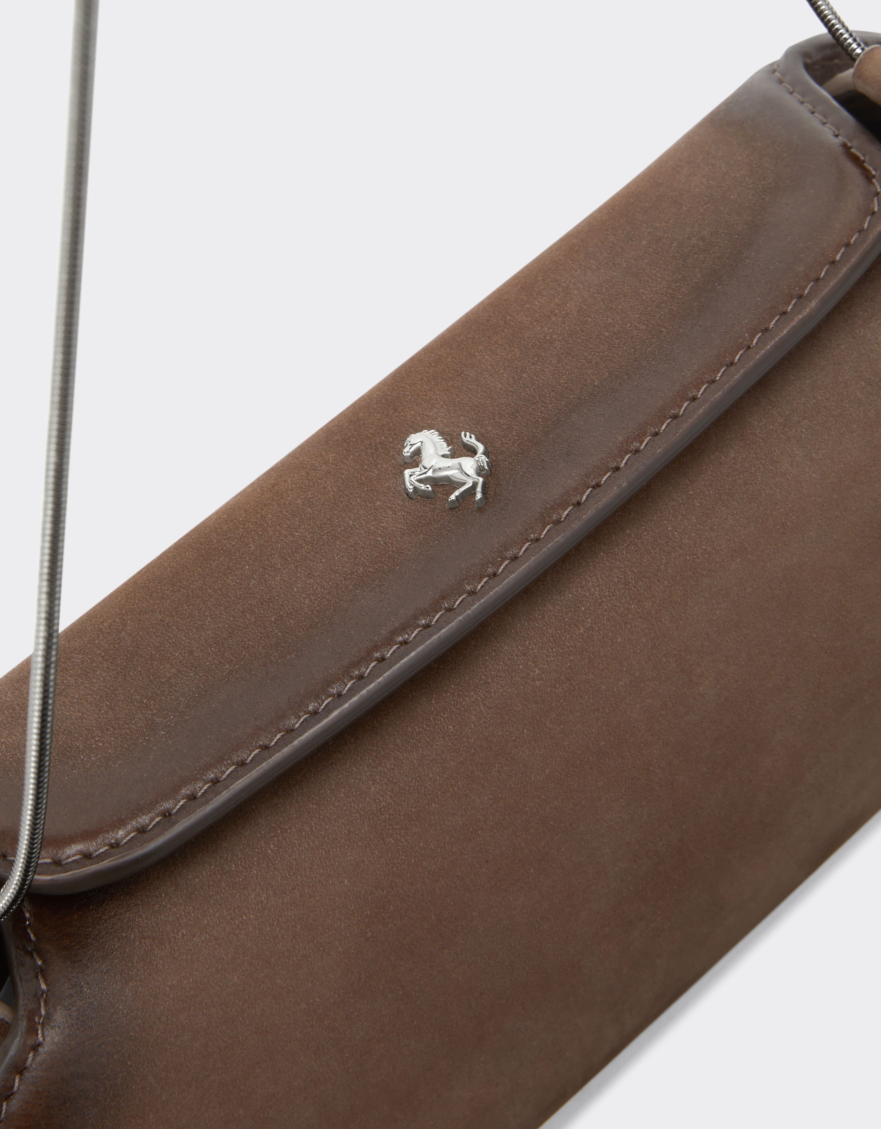 Ferrari Dino wallet in shaded nubuck with shoulder strap Ferrari Ferrari Dino wallet in shaded nubuck with shoulder strap Clay 50396f