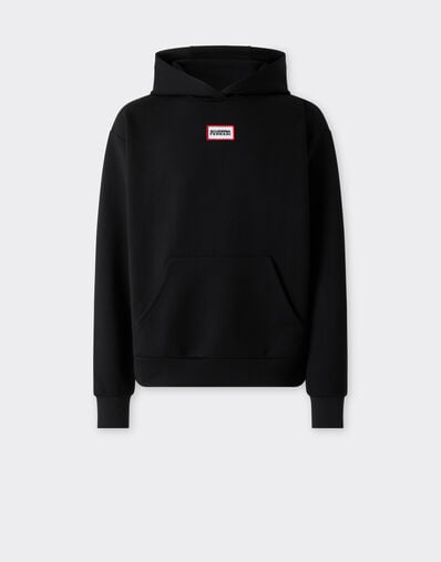  Sweatshirt mit Scuderia-Ferrari-Grafik Nero SJMSW0003JPL0001f