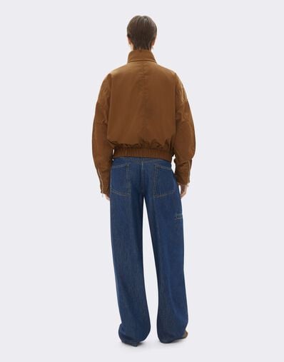 Blouson in Gabardine Tecnico Riciclato Ferrari Blouson in Gabardine Tecnico Riciclato Caffè CWWOU0021WPA0005f
