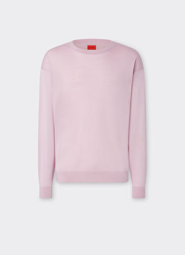 Cashmere and silk jumper with link pattern Ferrari Cashmere and silk jumper with link pattern Wisteria 22660f