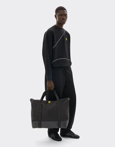 Ferrari Weekender bag in technical fabric Nero SBNWE0003HMM0033f