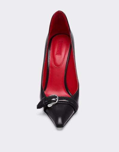 Ferrari Court shoes in ultra-wet-effect glossy leather Black 49387f