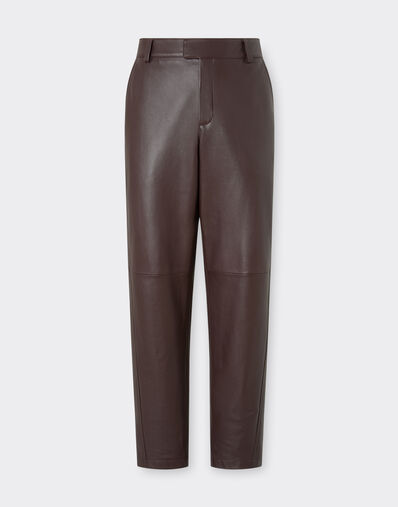 Ferrari Leather chino pants Espresso 49463f