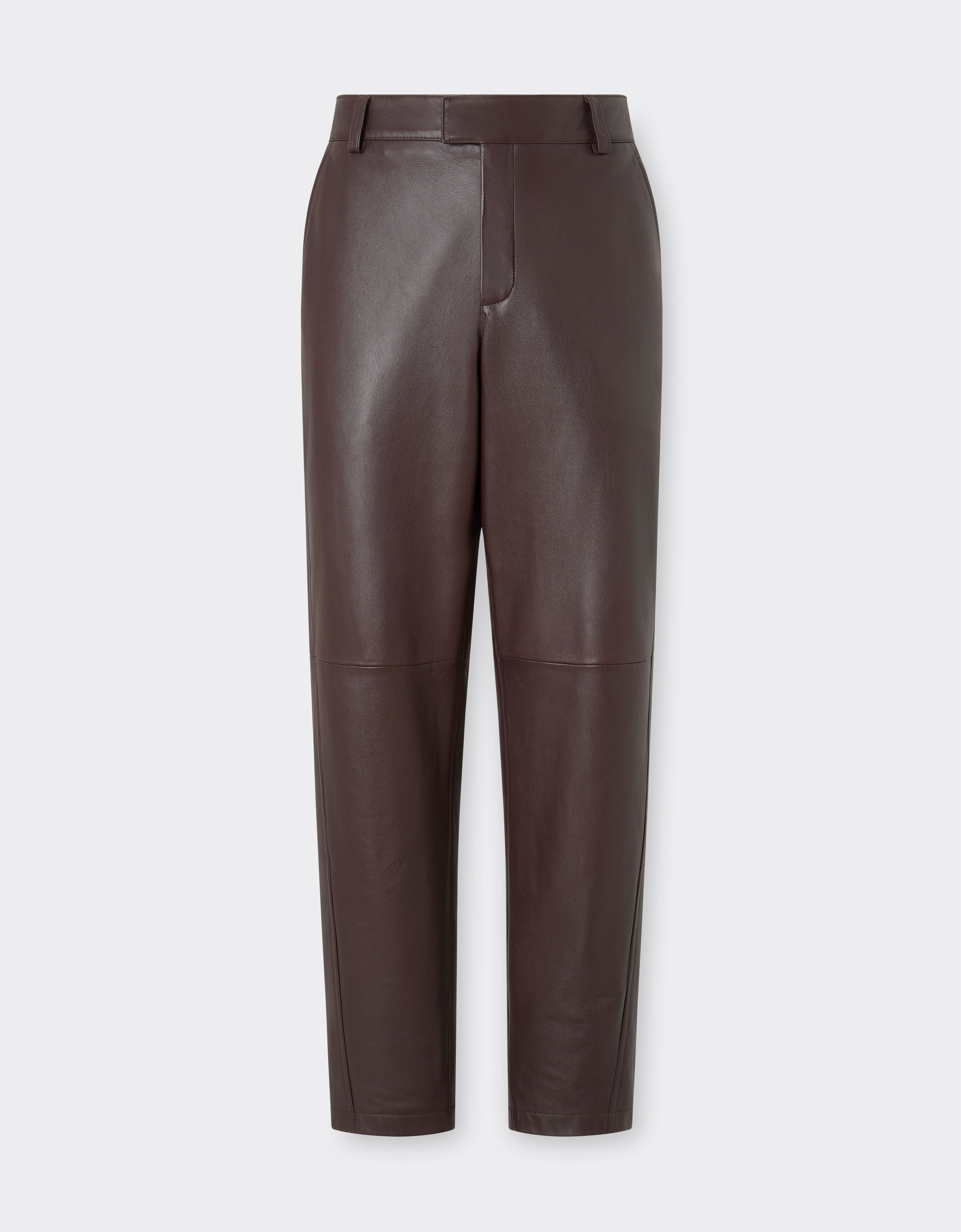 Ferrari Leather chino pants Espresso 49463f