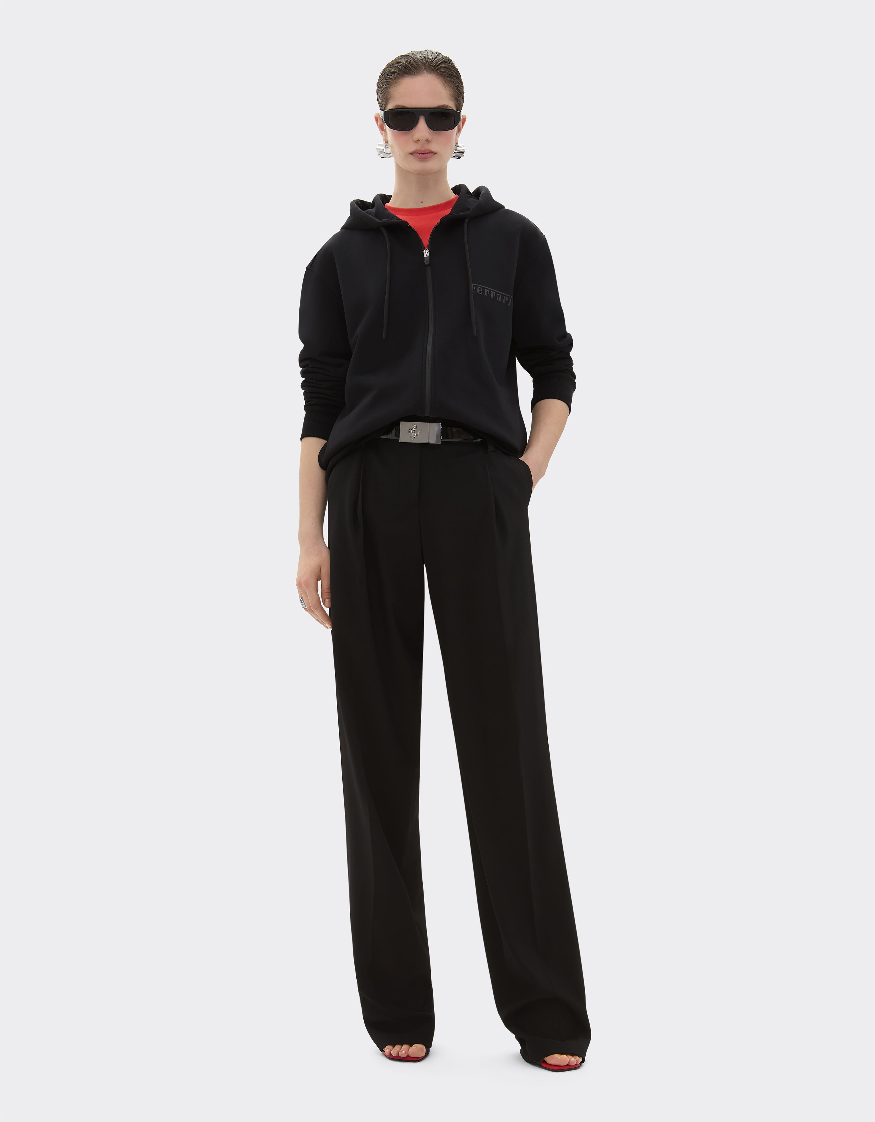 Ferrari Sudadera con capucha y logotipo Ferrari Negro 20452f
