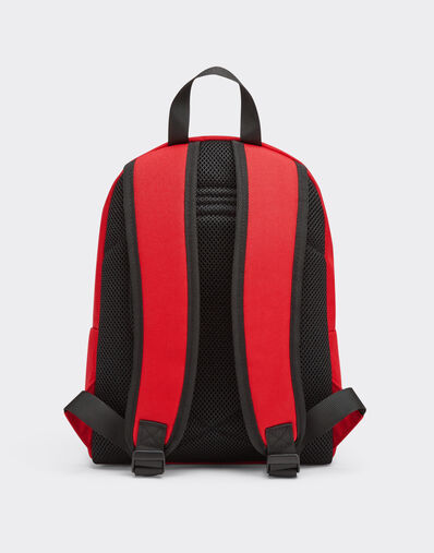 Ferrari Mini technical fabric backpack with Ferrari Scudetto kids Rosso SBNBP0003HMM0017f
