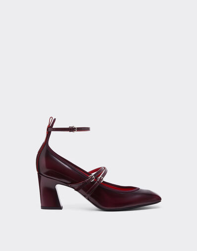Ferrari Zapatos Mary Jane de piel Cereza 22732f