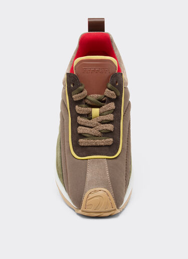 Ferrari Sneaker in suede nappa e nylon cerato Ebano 49886f