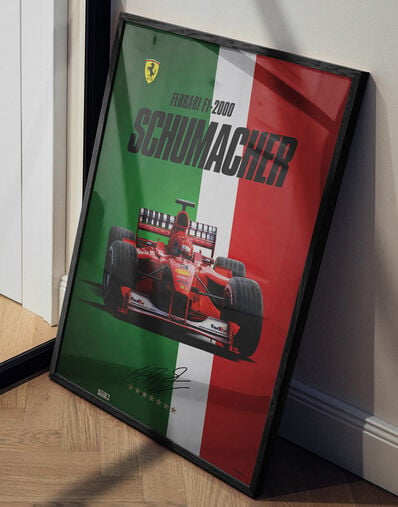 Ferrari Official Ferrari F1-2000 Michael Schumacher World Champion poster Multicolore LE0P0321EXT0001f
