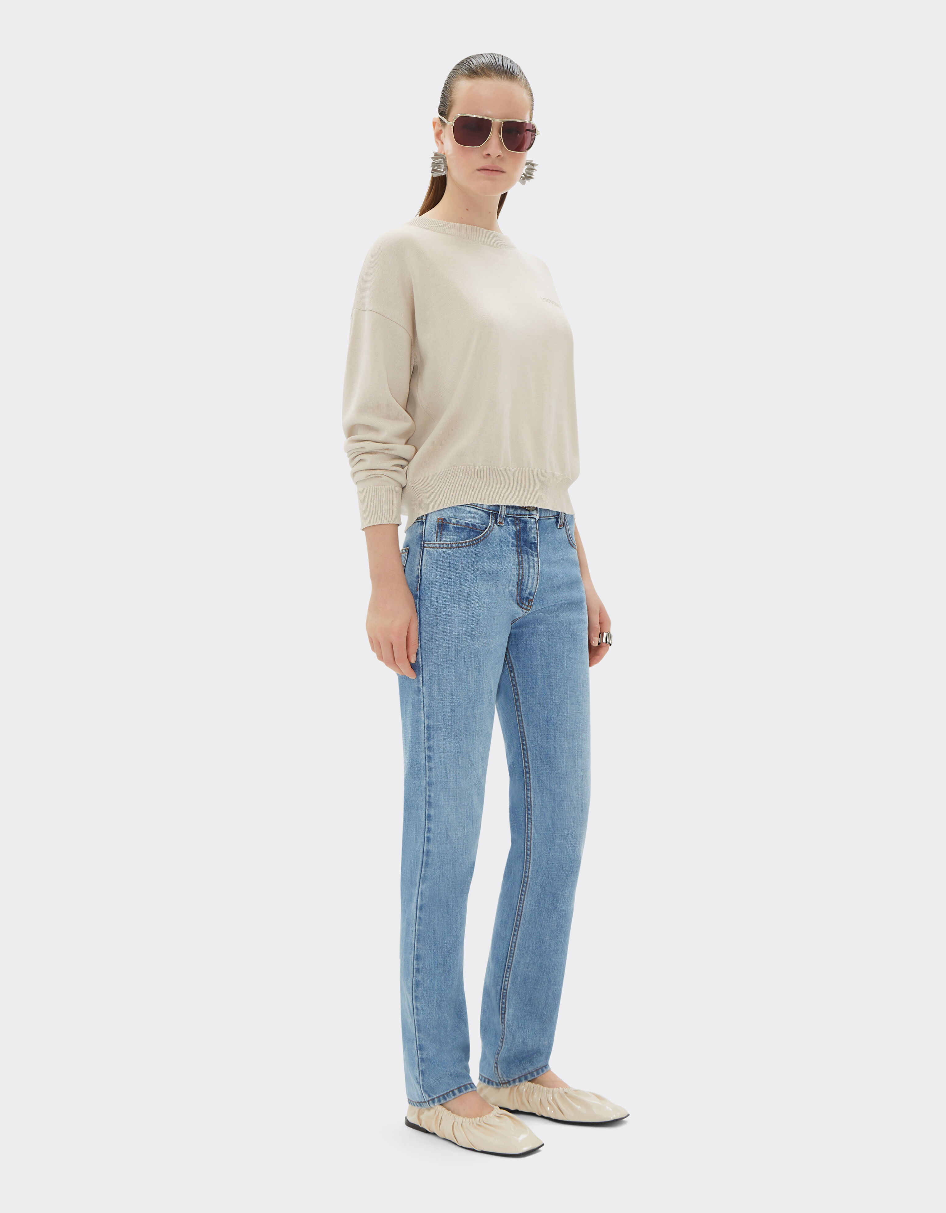 Ferrari Five-pocket denim trousers Light Denim 22230f
