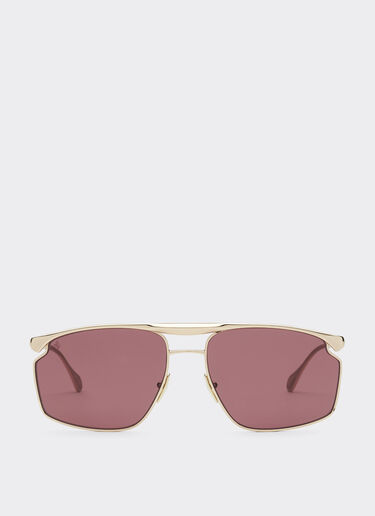Ferrari Ferrari sunglasses in gold-tone metal with exclusive Contrast Pro™ lenses Gold F1537f