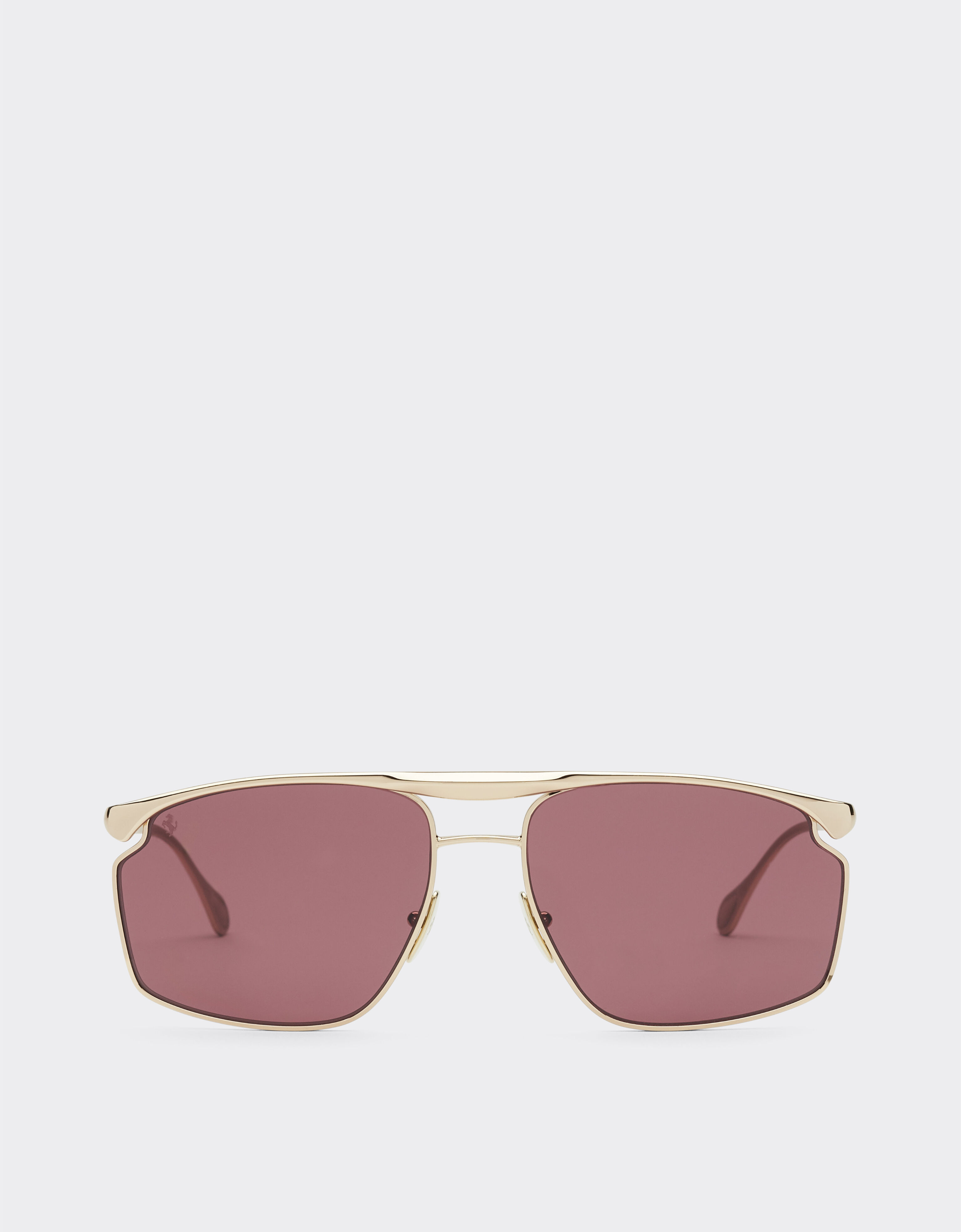Ferrari Ferrari sunglasses in gold-tone metal with exclusive Contrast Pro™ lenses Gold F1537f