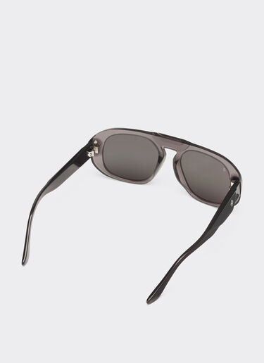 Ferrari Ferrari sunglasses in black acetate with polarised black lenses Black LA02Qf