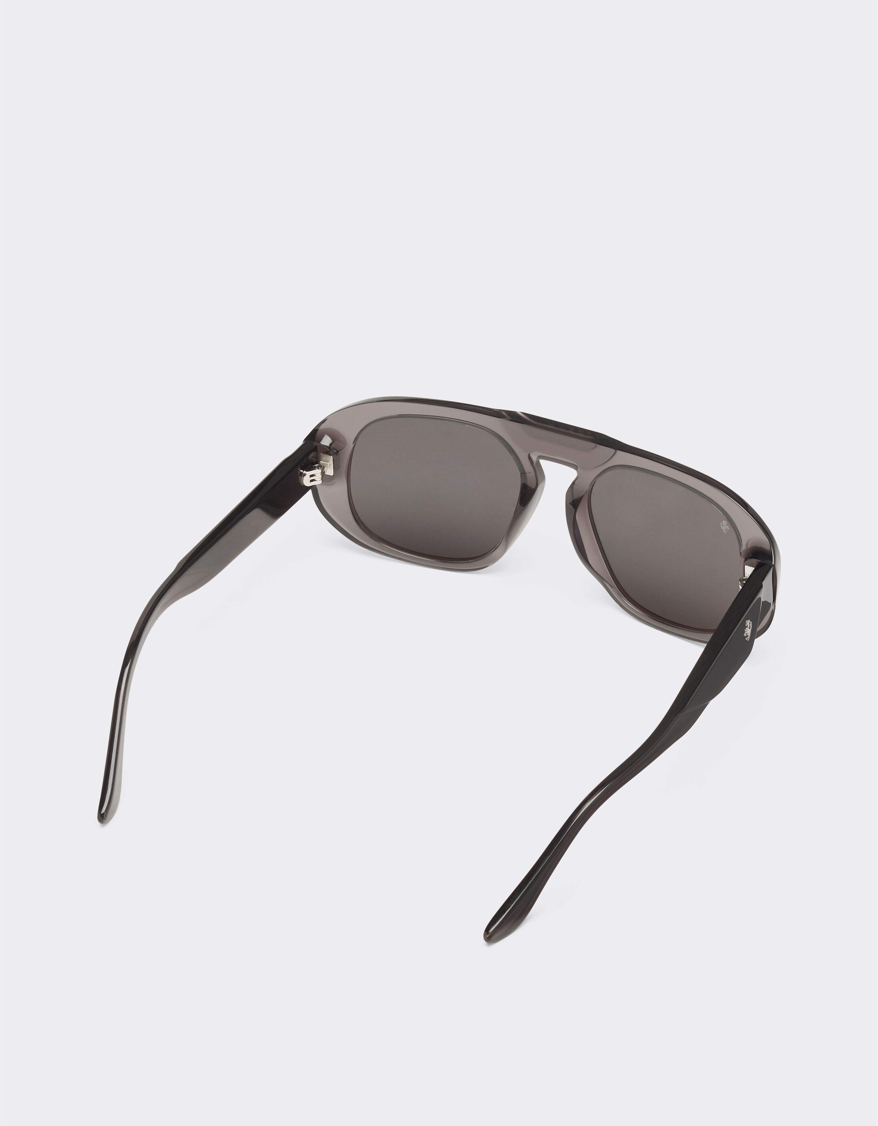 Ferrari Ferrari sunglasses in black acetate with polarised black lenses Black LA02Qf