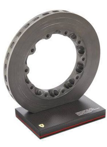 Ferrari Original brake disc from the SF90, the car that competed in the 2019 United States GP Black 48167f