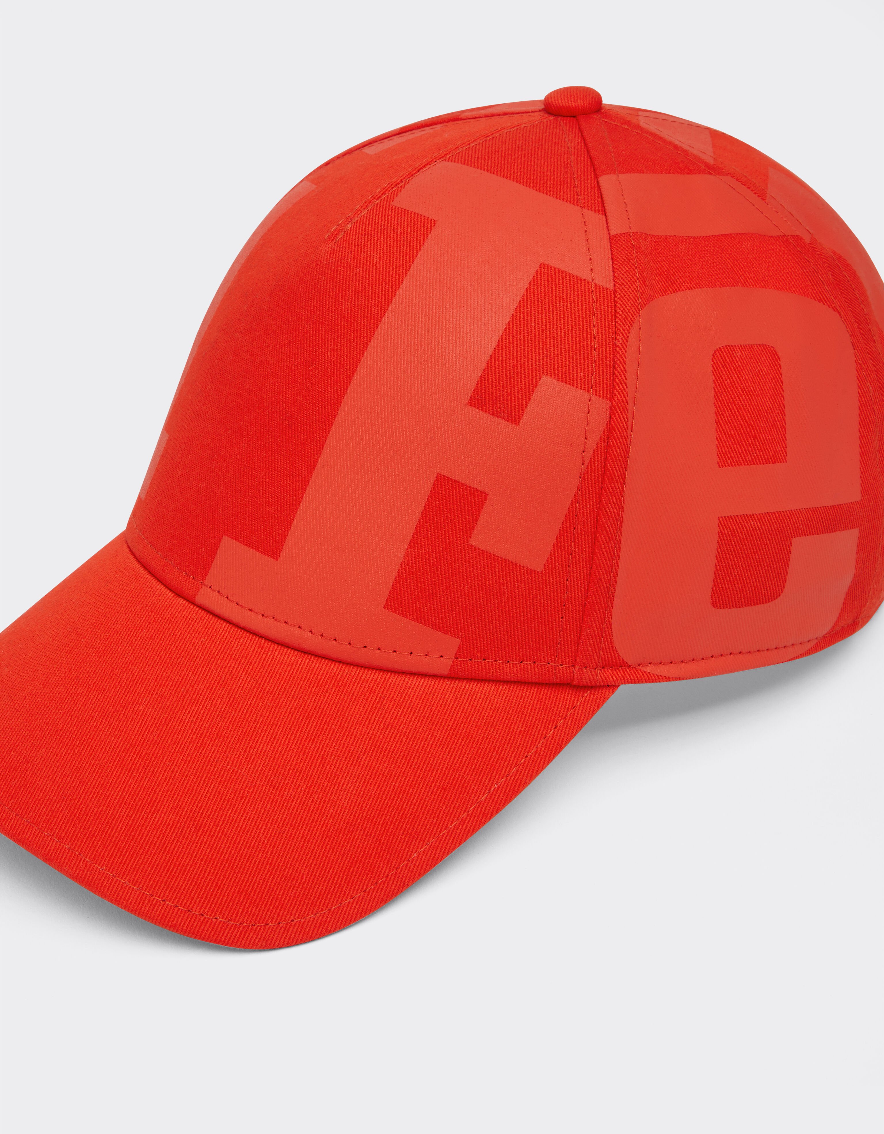 Ferrari Baseball cap in cotone con stampa Rosso Dino 21345f