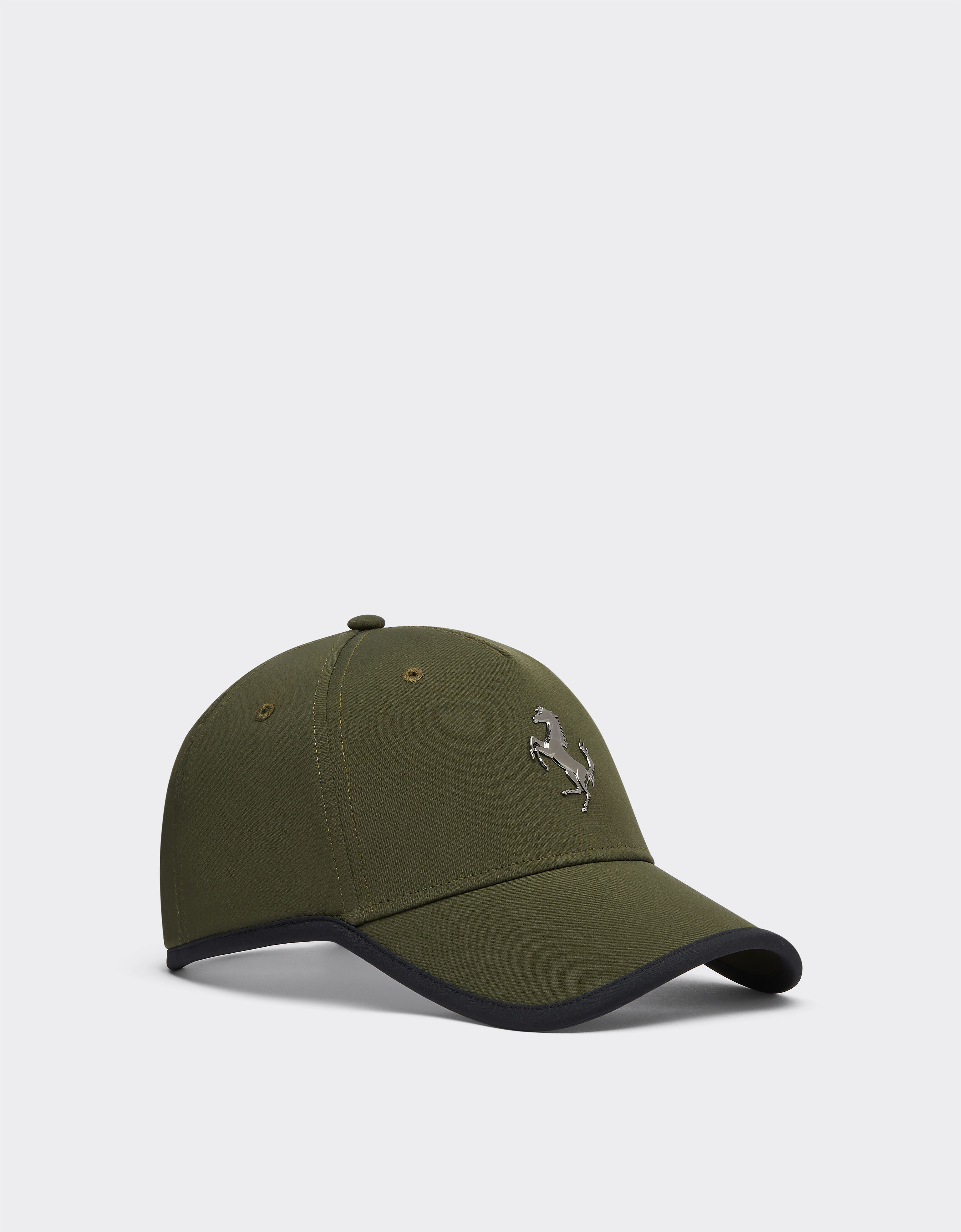 Ferrari Baseball cap con Cavallino Rampante in metallo Verde Militare 20070f