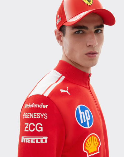 Ferrari Replica 2026 Puma for Scuderia Ferrari HP Sweatshirt mit halbem Reißverschluss Rot LA0H9f