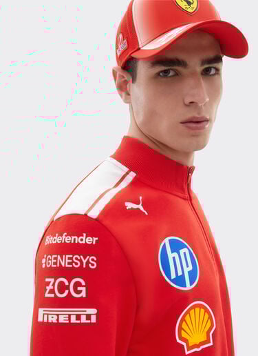Ferrari Replica 2026 Puma for Scuderia Ferrari HP Half Zip Sweatshirt Red LA0H9f