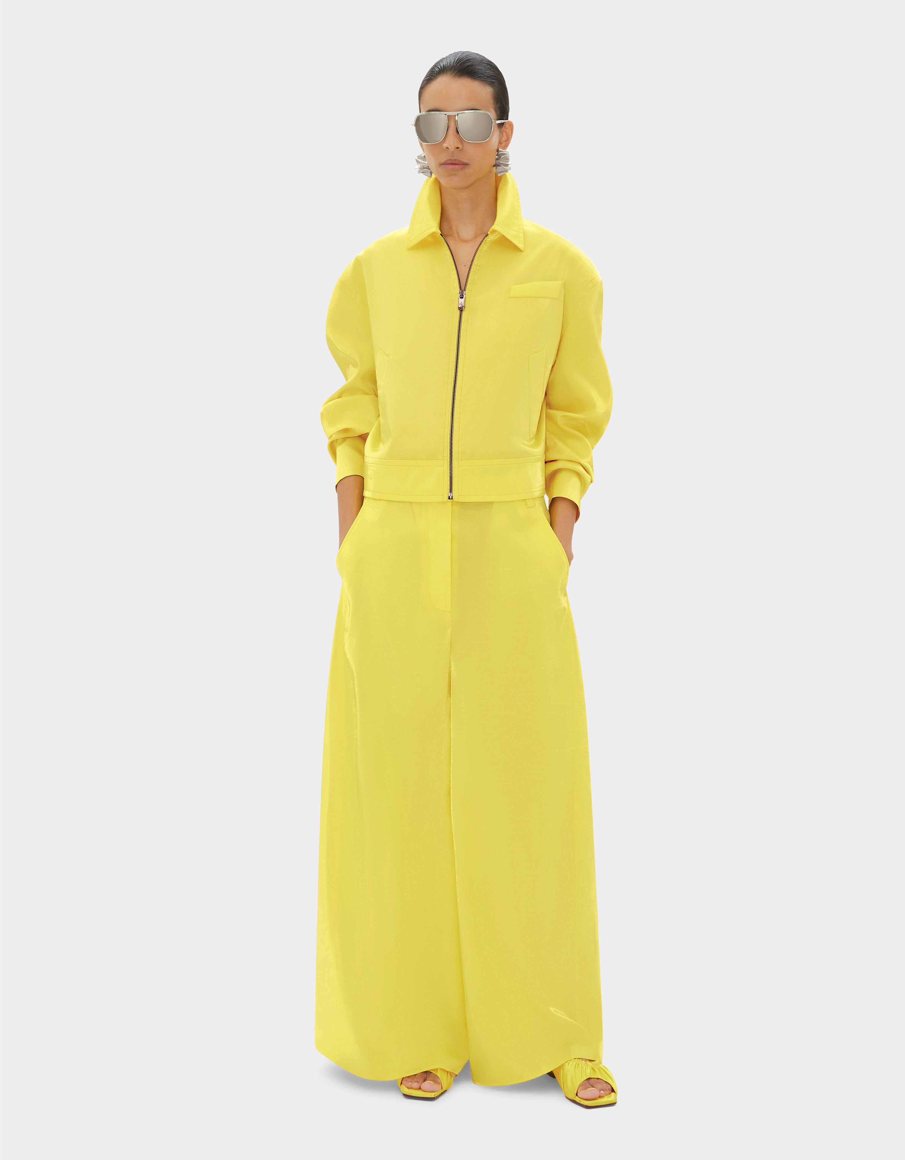 Ferrari Trousers in shiny viscose Giallo Modena 21877f