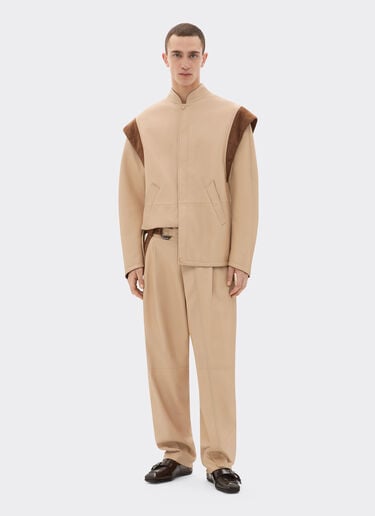 Jacket in semi-matte nappa leather Ferrari Jacket in semi-matte nappa leather Chalk 22498f