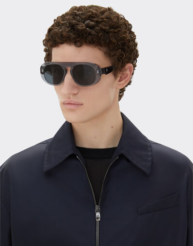 Ferrari Gafas de sol Ferrari de acetato color océano con cristales azules Azul escocés LA02Lf