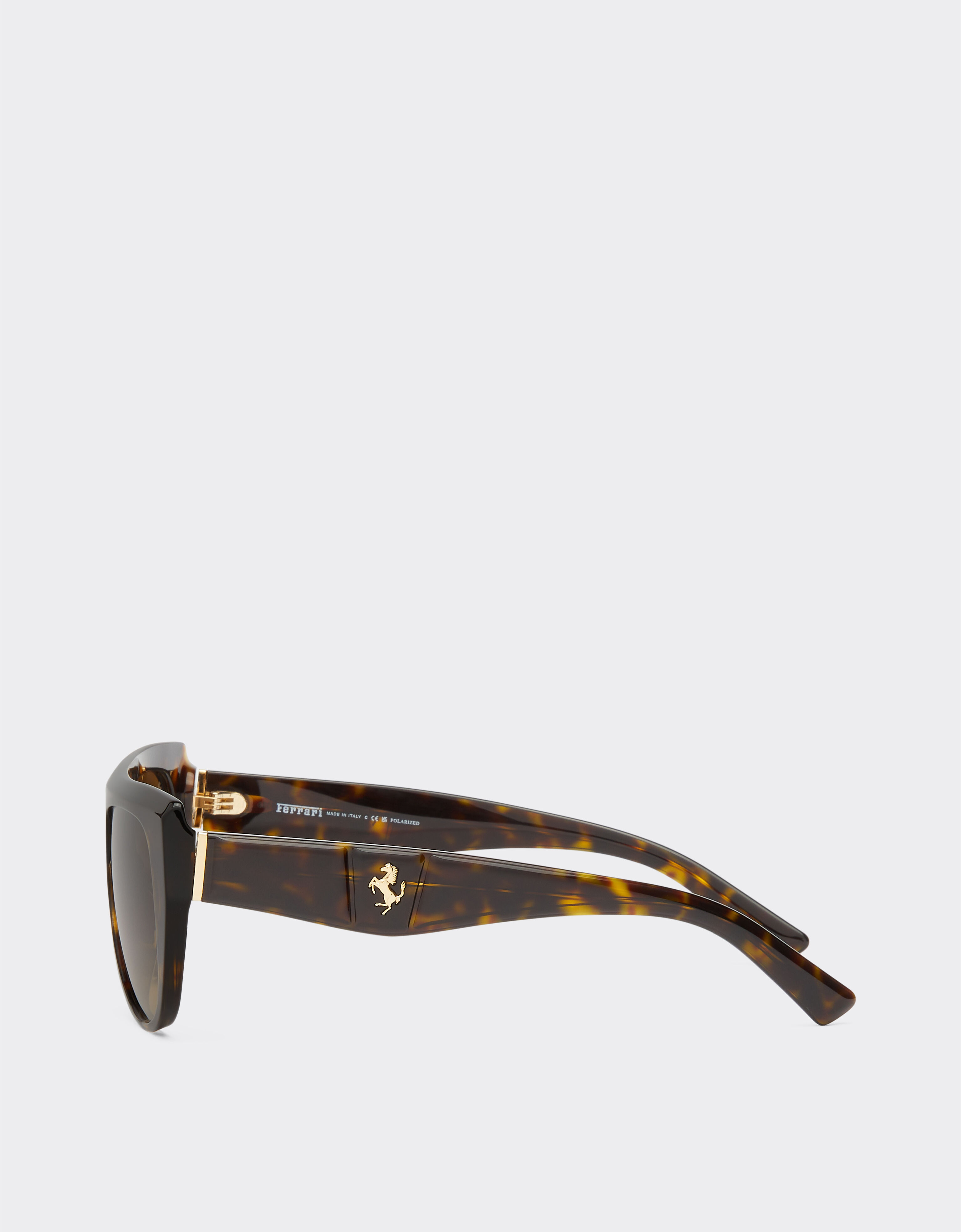 Ferrari Ferrari sunglasses in havana acetate with polarised lenses Tortoiseshell F1202f
