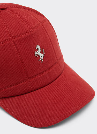 Ferrari Cotton baseball cap with Prancing Horse Maison Red 50248f