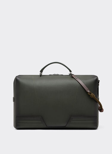 Ferrari Bolsa de viaje GT soft Reacondicionada por Ferrari en cuero sombreado con scooby Verde militar 49878f