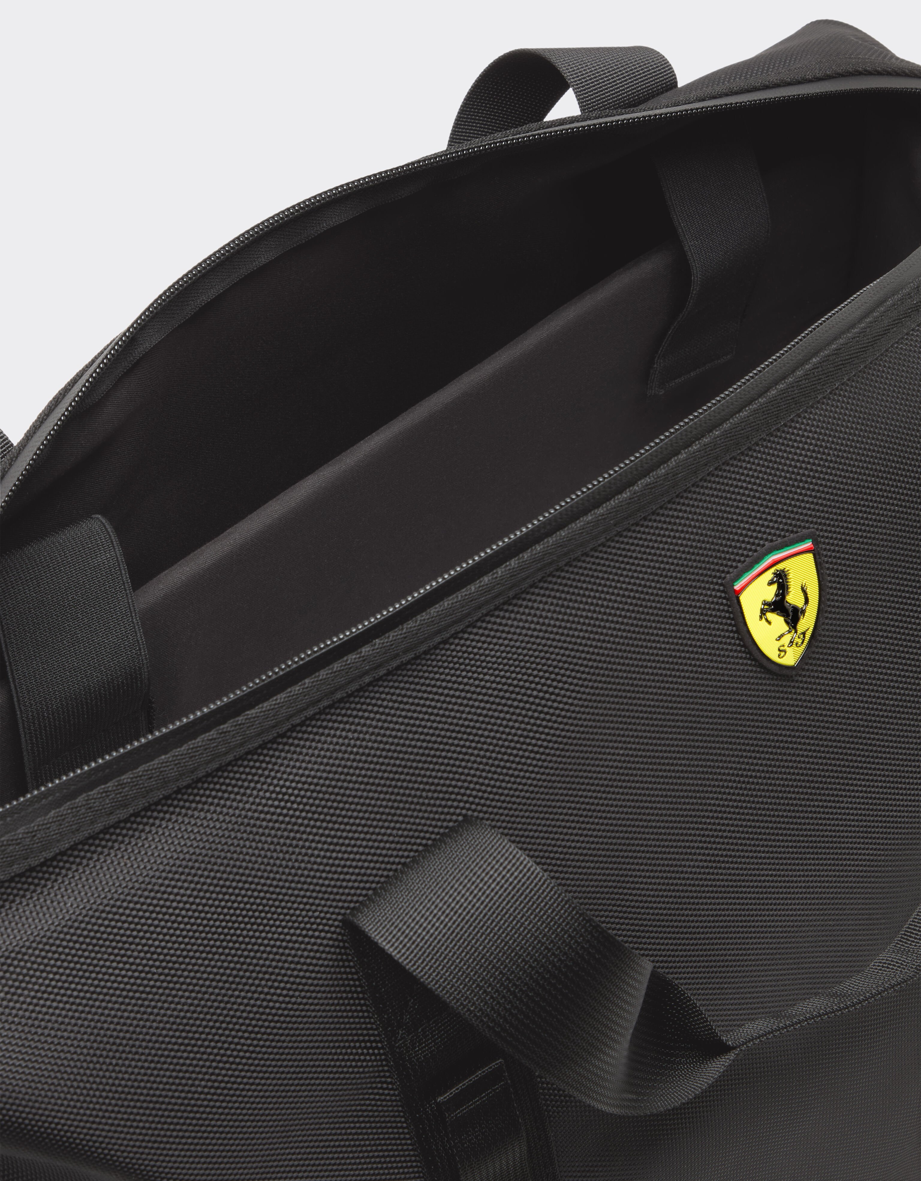 Ferrari Weekender bag in technical fabric Nero SBNWE0003HMM0033f