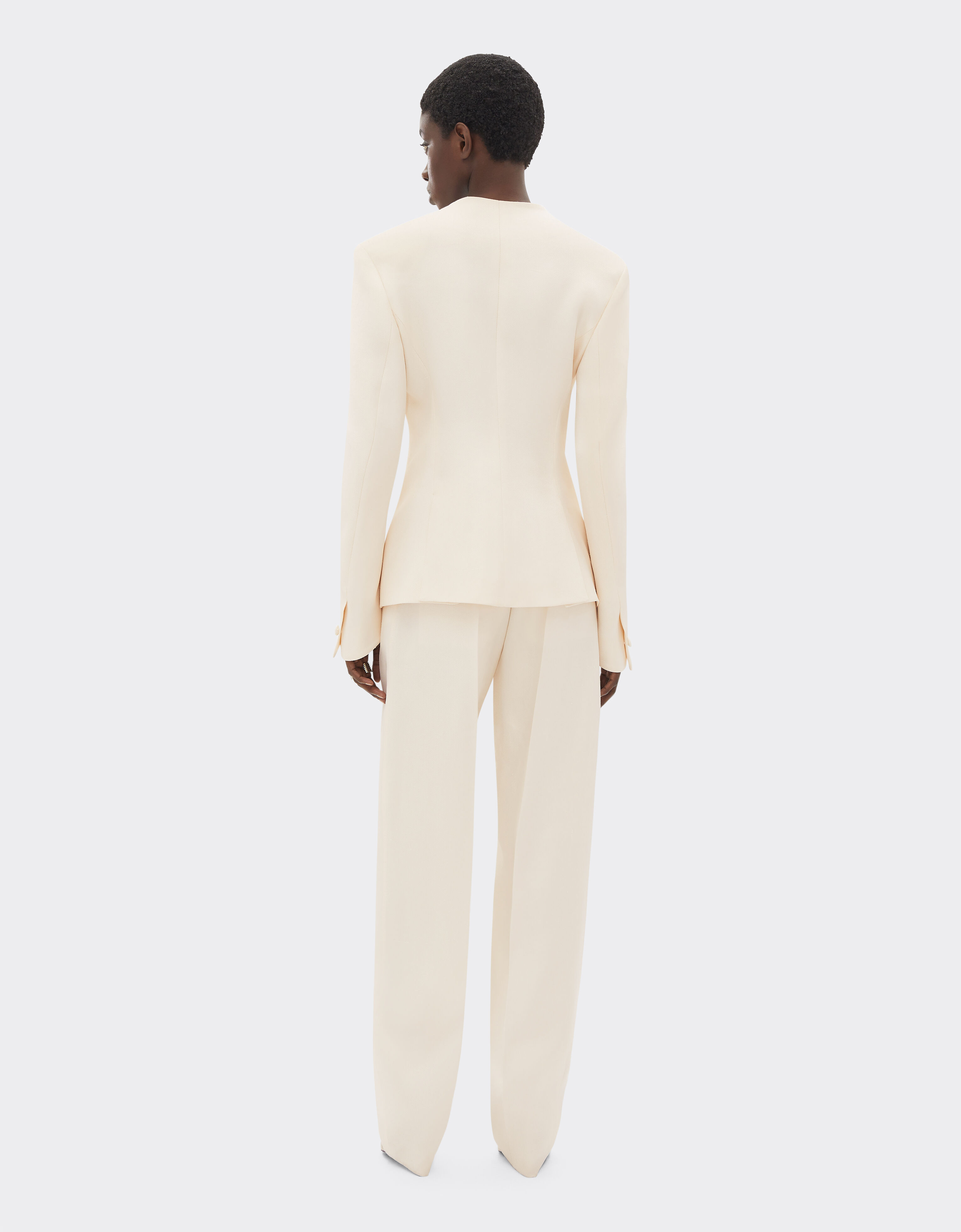 Ferrari Veste en soie shantung Avorio 51430f