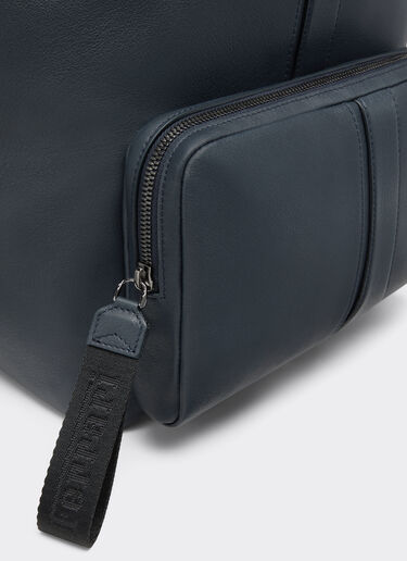 Ferrari Rucksack in tumbled leather Navy 22253f