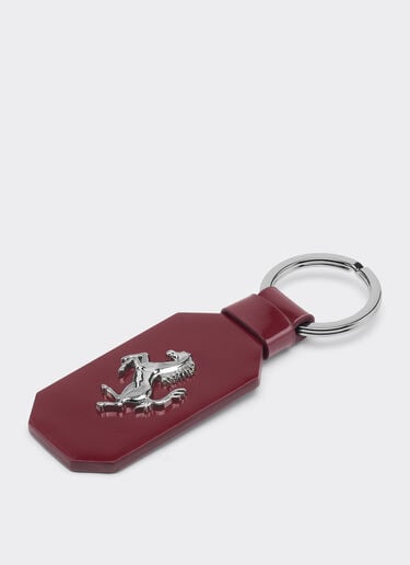 Ferrari Leather keychain with prancing horse Cherry 49240f