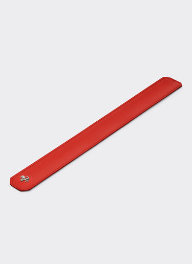 Ferrari Smooth leather slap bracelet Rosso Dino 20599f